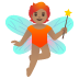 🧚🏽 fairy: medium skin tone display on Google